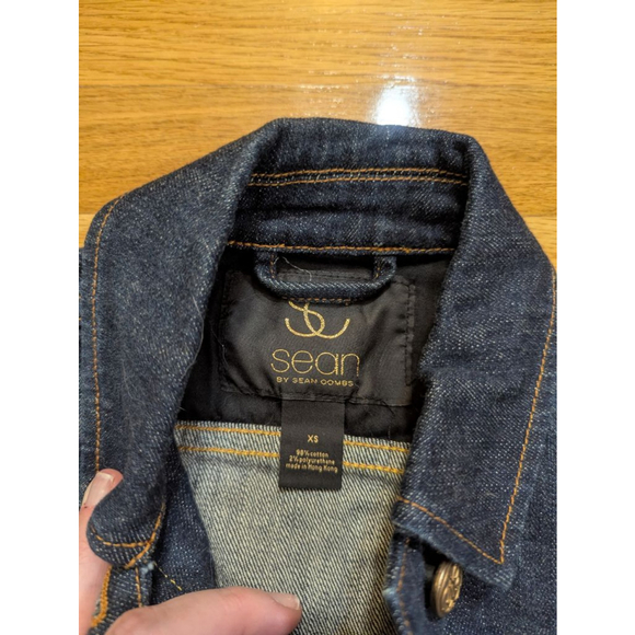 Sean by Sean Combs Cropped Jean Jacket XS P. Diddy 90s Y2K - Picture 4 of 8